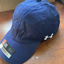 New UNDER ARMOUR "UA FREE" Women's Blue Adjustable Cap Hat One Size Embroidered