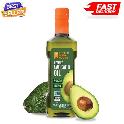 100% Pure Avocado Oil Naturally Refined Cooking Oil Non-GMO Paleo & Keto, 500ml*