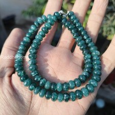 Grandidierite Beaded Necklace, 8mm Rondelle Gemstone Beads, Grandidierite Beads