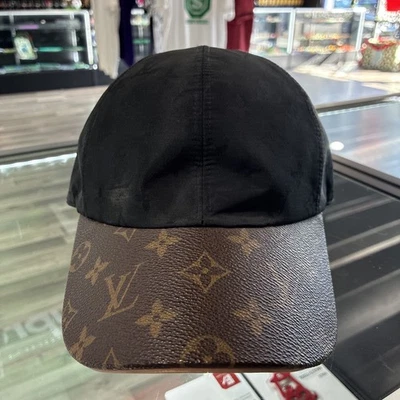 Louis Vuitton LV Monogram Get Ready Nylon Baseball Cap Hat Black Size M - Image 1 of 4
