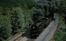 Blue Mountain & Reading 2102 Steam Locomotive Postcard Port Clinton PA