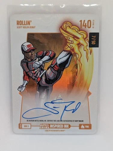 Bo Jackson Battle Arena SRA-5 Rollin\' Scott Rolen 7/50 Fire Auto