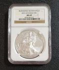 2015 W Burnished Silver Eagle NGC MS69