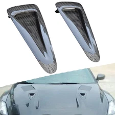 Carbon Fiber Hood Vents Cover Bonnet Air Intake Insert For Nissan GT-R R35 2008+