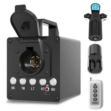 Portable Trailer Light Tester Box, Wireless Remote Control Operation, with 12...