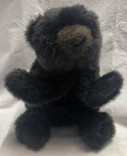 Vintage Folkmanis Furry Folk Plush Full Body Hand Puppet Black Bear USA Toy 11  