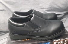 Skechers Work Relaxed Fit Cottonwood Westsong SR Shoes Black Men SZ 12 NWB