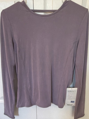 Lululemon Twist-Back Soft Ribbed Modal Blend Long Sleeve Top Purple Size 4