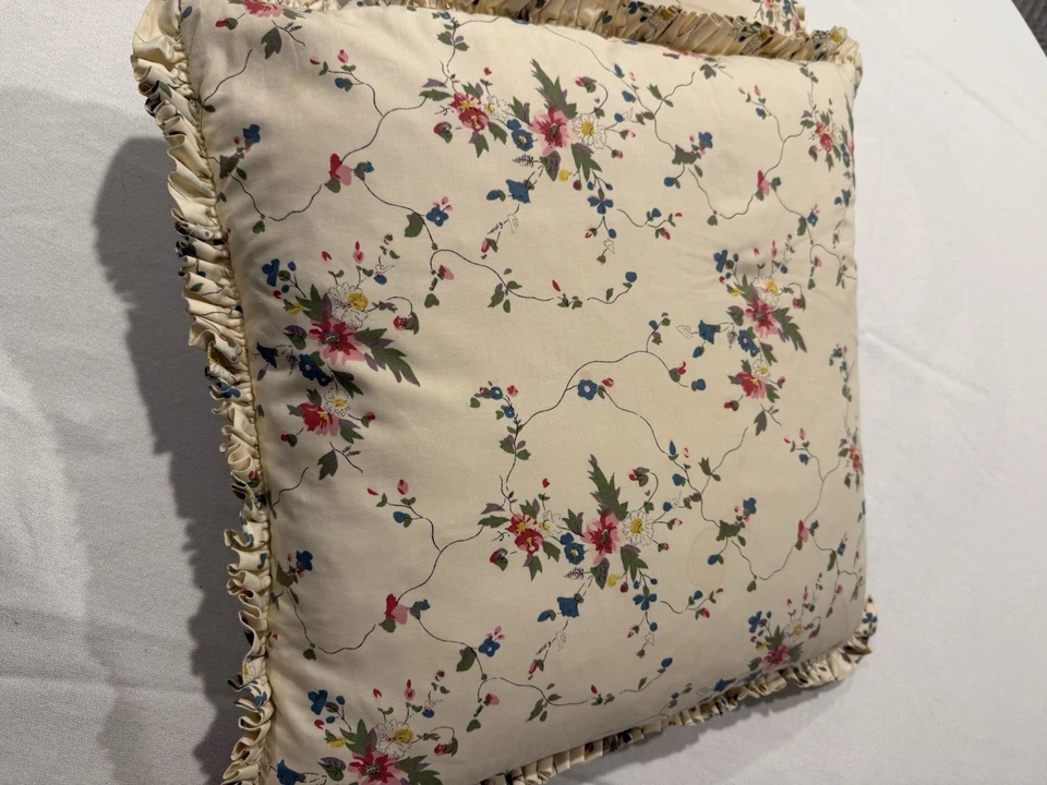 一对老式 Ralph Lauren 装饰卵石路径枕头和向下插入 HTF — 第 3/4 张图片