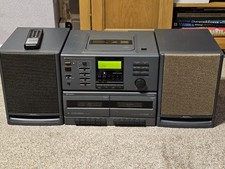 Hitachi FX-6 Stereo System 1991 Rare Model CD Double Tape Radio & Remote - VGC