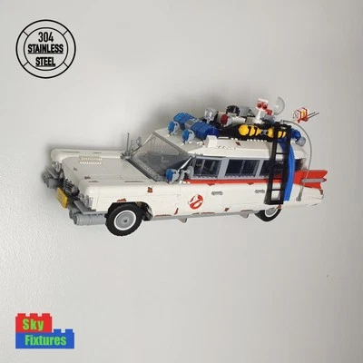 Wall mount bracket for LEGO ECTO-1 Ghostbusters 10274 STAINLESS STEEL Ecto 1