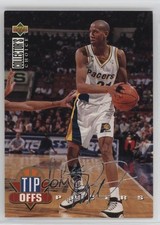 1994-95 Collector's Choice Tip Offs Silver Foil Signature Reggie Miller HOF s5q