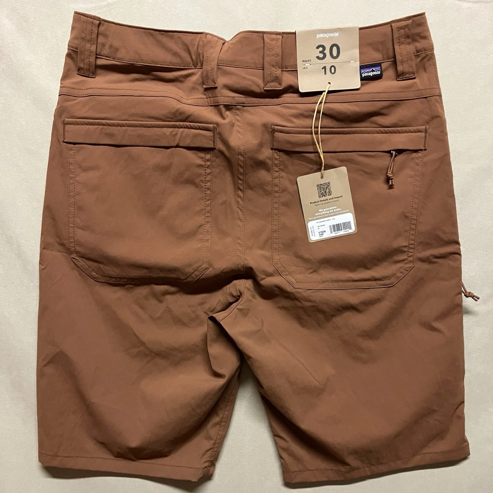 NWT Patagonia Men's Quandary 10” Shorts Sisu Brown Size 30 Hiking Outdoors