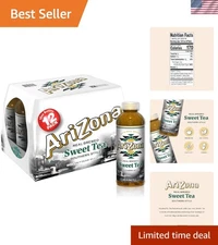 Homemade Style Sweet Tea - 12 Pack, 16 Fl Oz Bottles with Vital Nutrients