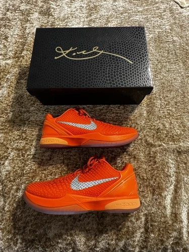 Nike Zoom Kobe 6 Protro Total Orange, Size 13, Lightly Worn With Box