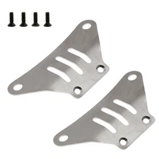 1/10 RC Car Stainless Front Rear Chassis Armor Protector Cover For Tamiya TT-02