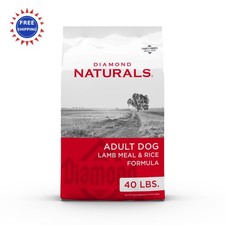 Dog Food Lamb Meal and Rice Formula Diamond Naturals Adult 40Lb High Quality 1.75 per pound