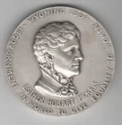 ESTER HOBART MORRIS WYOMING 75TH ANNIVERSARY 2oz .999 PURE SILVER ROUND MEDALLIC