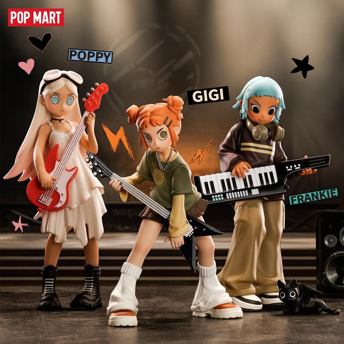 POPMART PeachRiot フィギュア 3体セット おまけつき 予約販売：3月中旬～4月中旬 お届け予定】〈並行輸入正規品