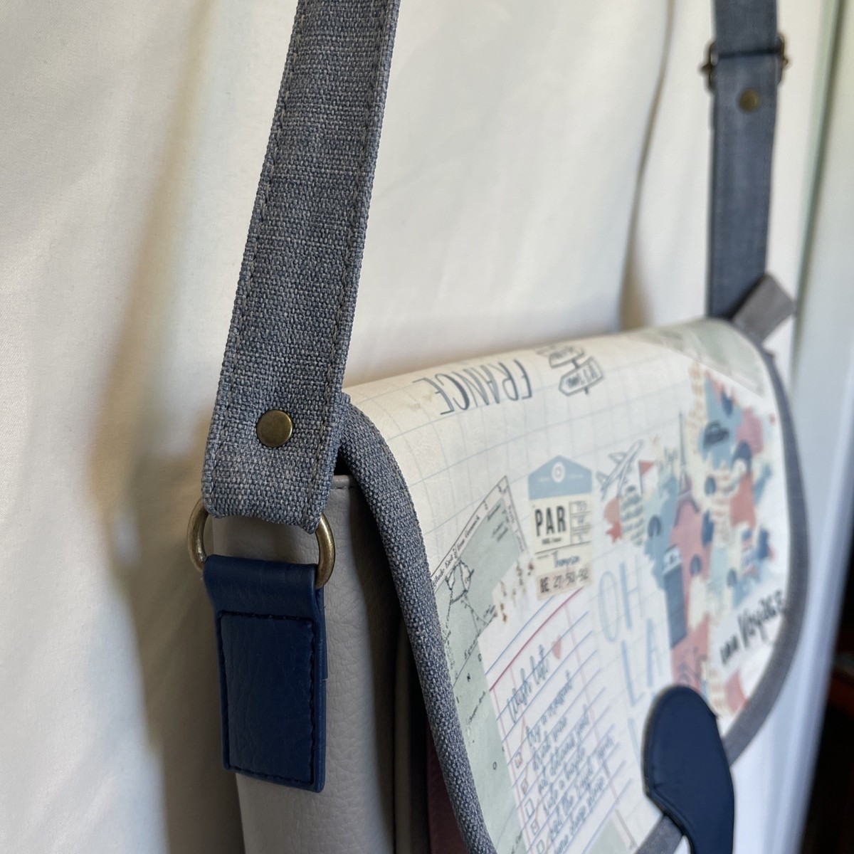 Vintro Crossbody Purse France Bon Voyage Hard To Find View 6