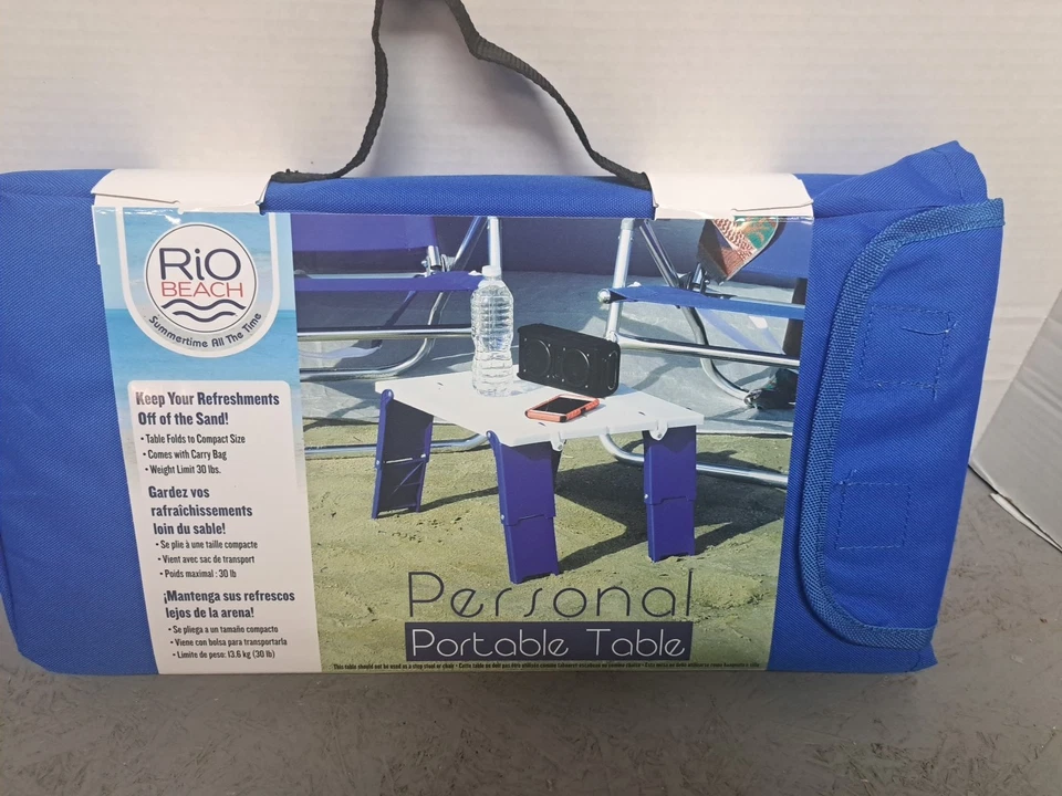 Mesa Plegable Ligera Personal Rio Playa, Camping, Picnic - Bolsa de Transporte Foto 4 de 4