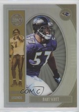 2019 Panini Legacy Legends Premium Edition Silver Prizm Bart Scott #121 f2s