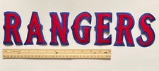 TEXAS RANGERS Retro MLB Official Jersey Jacket Iron-On 7-Piece Patch Letter Set