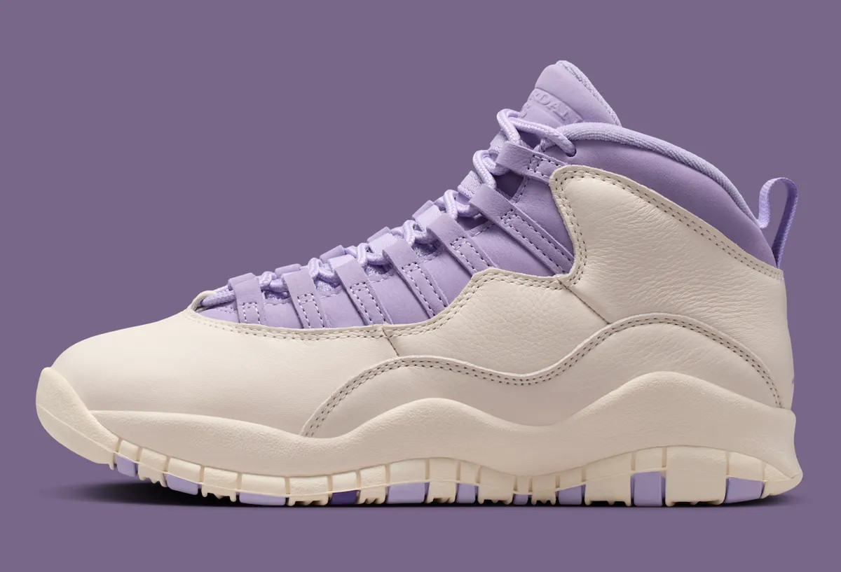 Nike Air Jordan 10 Retro Hydrangeas Chalk Grape IQ0388-101 / 10.5