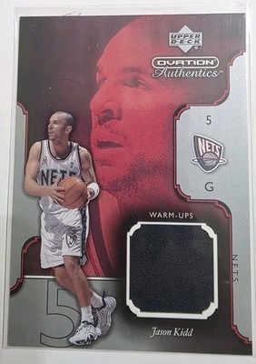 2002 Upper Deck Ovation JK-W Jason Kidd Authentics Warm-Ups