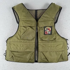 Vtg LL Bean Type III Flotation Device Fishing Vest M Green Sans-Souci Stearns