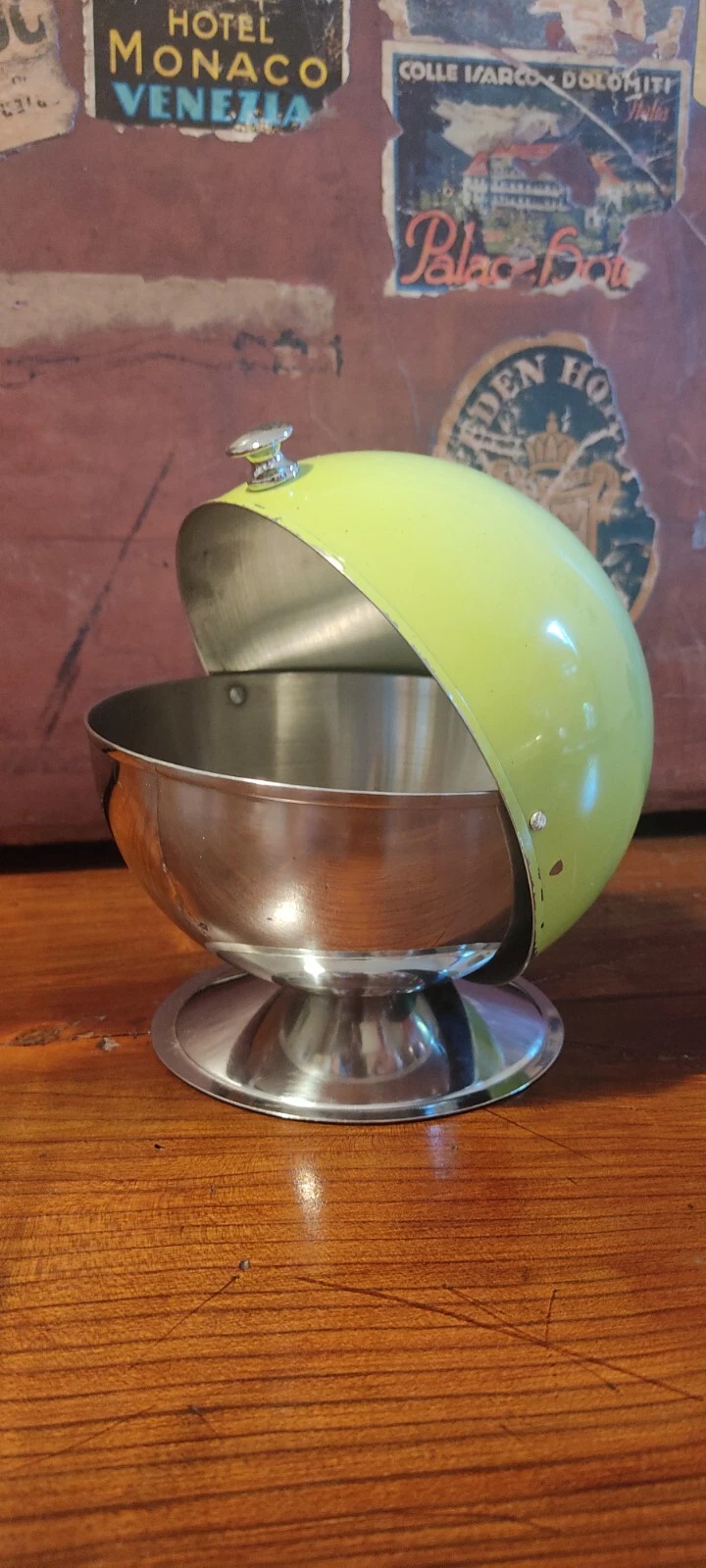 Vintage Steel Sugar Bowl