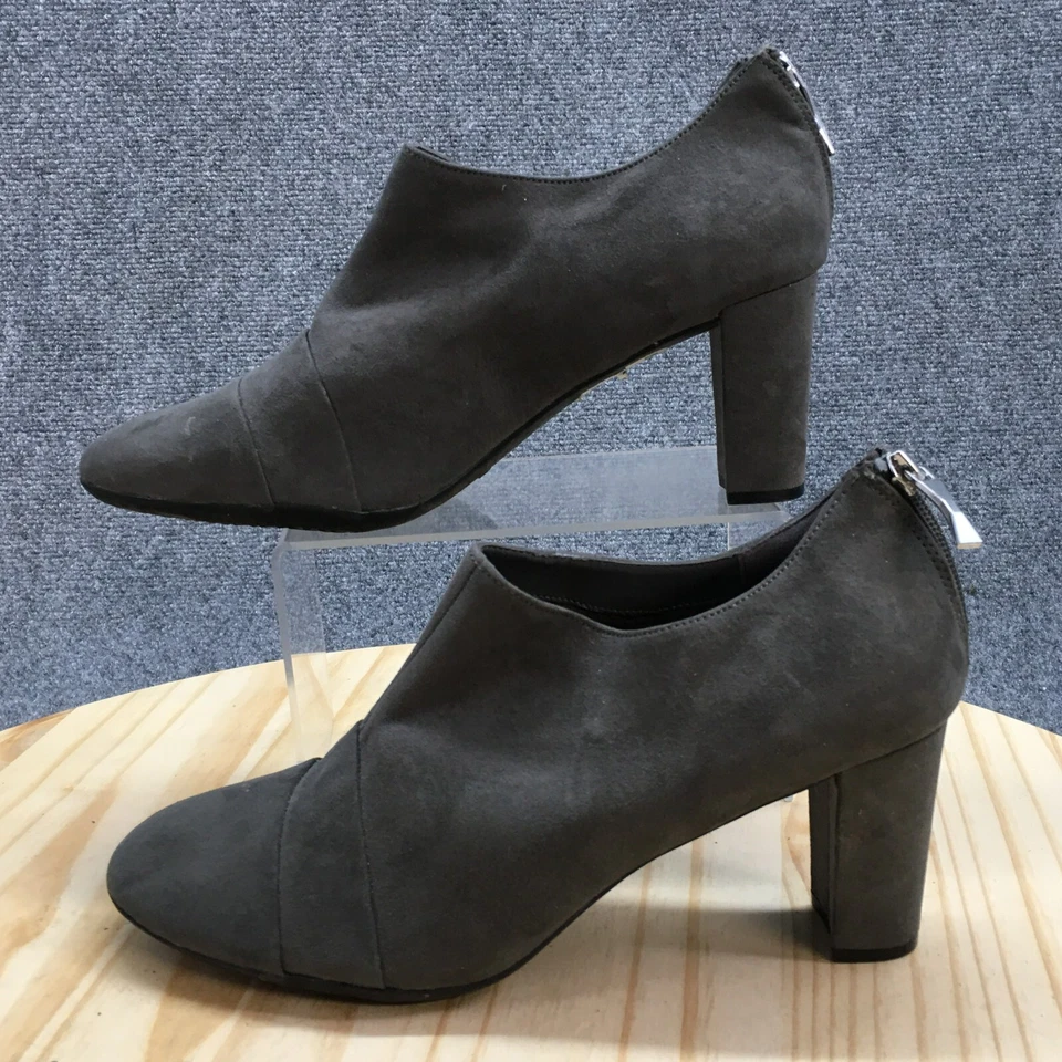 Аэрозоли ботинки женщин 10,5 М таверна лодыжки ботинок серый замшевый стороны молнии миндаля носок - Изображение 2 из 4