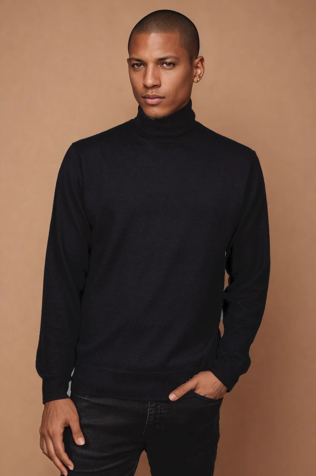 Black Ansett Fine Weight Merino Wool Skivvy Jumper Sweater
Opens in a new window or tab