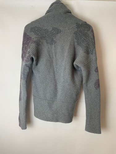 Etro Milano Womens Wool Long Sleeve Open Front Cardigan Gray S/M - Picture 2 of 7
