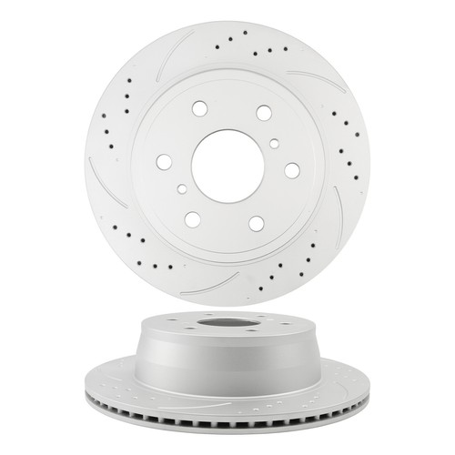 Rear Drilled Disc Brake Rotors for Chevy Silverado GMC Sierra 1500