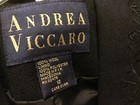 Vintage Andrea Viccaro Suit Women’s Sz 12 Career Black Wool Skirt Jacket Blazer — photo 8