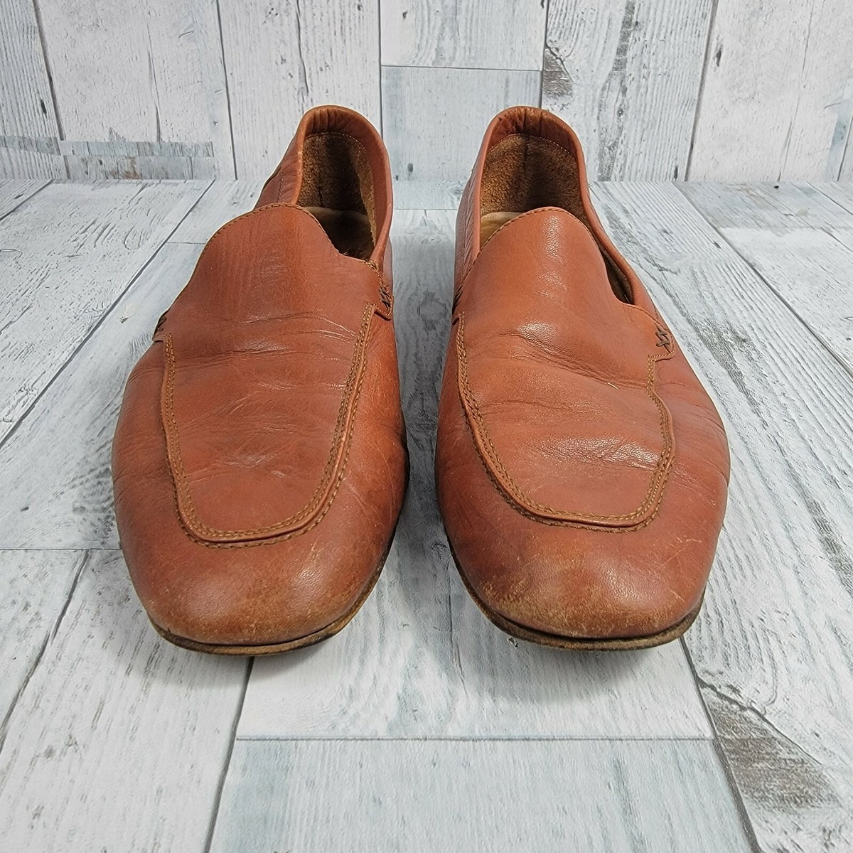 Men\'s Sergio Angelini Loafers Dress Shoe Size 10.5 D Brown Men main image 2