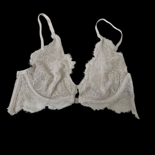 Intimately Free People Coquette Ivory Lace Strappy Sexy Bralette - Size 36B