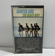 THE BEACH BOYS SURFER GIRL Cassette Tape 1980 Reissue Rock Pop Surf Rare OOP