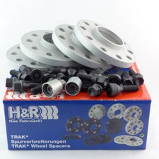 H&R Spurverbreiterung VA+HA ABE für Alfa Giulia Stelvio 24/36mm silber/SW