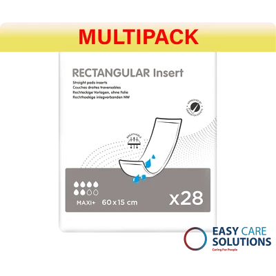 Lille Healthcare Classic Pad - Maxi- Insert - 4 Packs of 28 Incontinence Pads