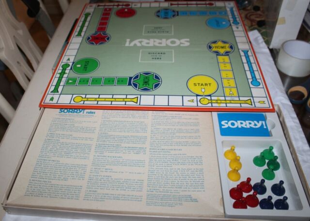 Vintage 1972 Sorry Boardgame Parker Brothers 100 Complete Game For Sale Online Ebay