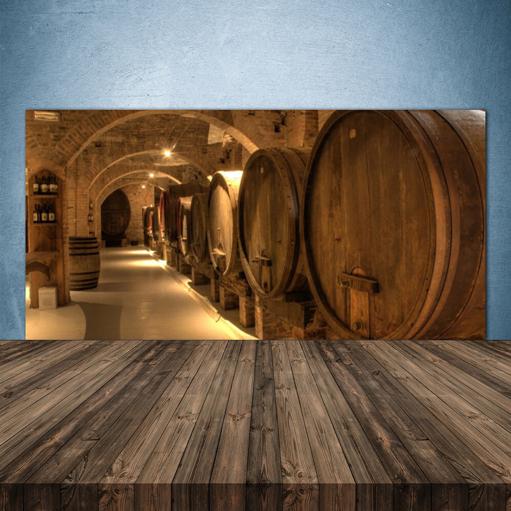 Crédence de cuisine en verre Securit haut de gamme Art Barils 140x70
