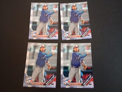 4 ct lot of 2019 Bowman Prospects Bo Bichette Cards Blue Jays