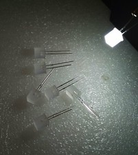 (10) 5mm GM Chevy CUBE LED bulbs Interior Speedometer Gauge Cluster WHITE