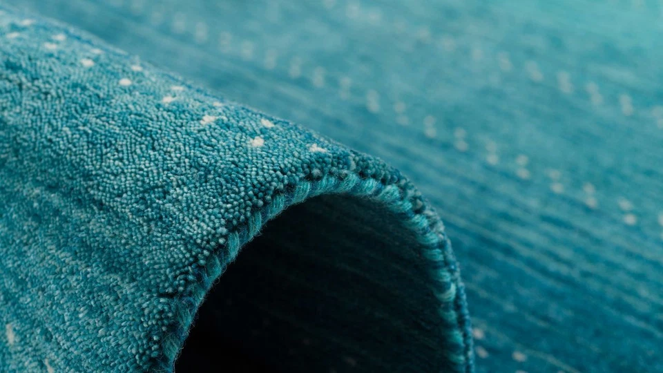 Natur Teppich Indo Gabbeh Indira Türkis Verlauf - Bild 4 von 4