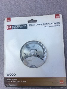 B Q Performance Power 85mm Ultra Thin Cordless Circular Saw Blade