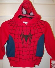 Spiderman Spider-Man Red Pull Over Hoodie Jacket Toddler Boys Size 2T NWT
