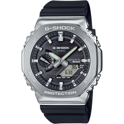 ФG-SHOCK GBM-2100-1AJF Bluetooth ソーラー CASIO G-SHOCK GBM-2100-1AJF Metal Case Bluetooth Solar Watch Black