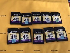 10PCS  LEXAR SD 4GB  CARD memory card